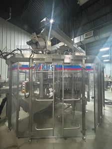 KHS #FSM, 48-head rotary short-tube bottle rinser/filler/cro, 300 bottles per min., Depalletizer & Labeler