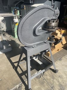 Rotex #18, Hand Operated Turret Punch, 18" throat, 16 gauge, 18 station, stand mount, 5/32"-2" punches & dies