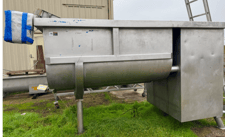 75 cu.ft. Stainless steel paddle mixer, 30 HP