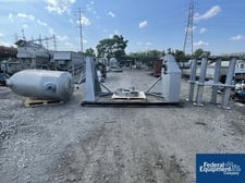 Patterson-Kelley, Twin Shell Blender, 5 HP, Stainless Steel, stands, w/ brake