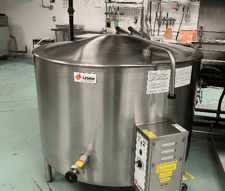 100 gallon Legion #LGB-100F, Stainless Steel Self-Contained Jacketed Steam Kettle, 47.8" L x 55.6" width x