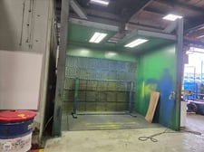 Global Finishing Solutions (GFS) #8X12X10, ventilating paint booth with lighting & exhaust fan