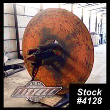 4000 lb. Littell, single uncoiler, 18" width, 60" outside dimensions, 15"-20" ID, 4-arm manual expansion