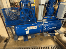 Quincy #BMQT7QCBDT, Dual Reciprocating Air Compressor System, w/ Climate Control, 2014
