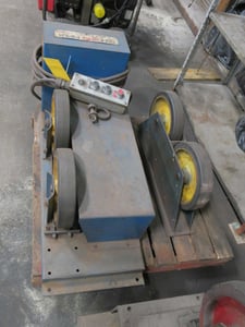 2 Ton, Pandjiris #Piper-3ir, tank turning roll set, 4000 lb., rubber wheels, pendant Control