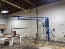 150 lb. Anver, Vacuum Lift, w/ Gorbel Gantry crane, 32' hose, 14' span x 12' height