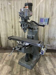 Bridgeport #Series-I, ram type vertical milling machine, 9" x48" table, 2 HP, 2-Axis Newall digital read out