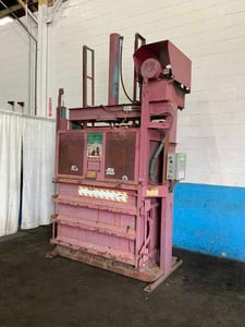 60" x 30" x 48" Load King #V-30, vertical cardboard baler, 10 HP, semi-automatic bale eject