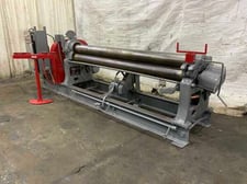 7' x 1/4" Hendly Whitmore #R, plate bending rolls, 7" top roll diameter, 3 roll drive, forward/reverse, 7.5 HP