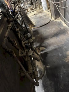 Dependable #400, shell core machine with gas system & controls, air operated rollover, feed with blow tank