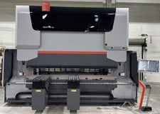 150 Ton, Bystronic #XPERT-PRO, CNC press brake, 10' overall, 17" stroke, 33" open, 15.74" throat, 5 axis Back