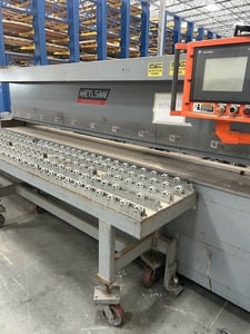 Metlsaw #CE12-T4, High Production Plate Saw, 20 HP arbor, AB controls, 480 V., 2001