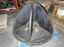 flsmidth #1000142019, stator leg after rubber lining