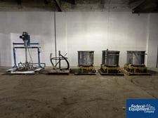 Ystral #N7-4TDS, Mixer, Stainless Steel, 15 HP, 230/460 V., explosion proof motor, on adjustable stand, w/