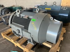 300 HP 1800 RPM Teco Westinghouse, Frame 586/7UZ, TEFC BB, 460 Volts, New Surplus