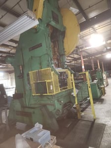 200 Ton, Clearing #200P-701, OBI press, 10" stroke, 25.5" Shut Height, 5" adj., 32 SPM, 55" x35"bed, air
