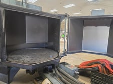 72" Pangborn #6LK-7, table blaster, integrated cartridge collector, reclaim system, 25 HP blast wheel