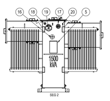 1500 KVA 13200 Primary, 480 Secondary, Voltran, pad mounted transformer, new, 2025