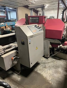 11.8" x 11.8" Behringer #HBP-303A, automatic horizontal bandsaw, 182" x 1.61" x .050" blade, 5 HP, 220/440