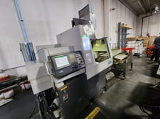 Tsugami #B0325-II, Swiss type lathe, 5-Axis, Fanuc 0iTD, 1.25" cap., Edge Patriot 338 magazine barloader, 2015