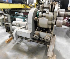 3" x 3" x 3/8" Hendley & Whittemore, angle roll, manual guide roll adjustment