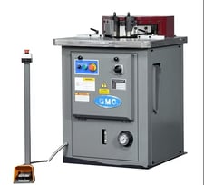 1/4" x 10" GMC #HN-25HA, hydraulic sheet metal notcher with fixed angle, quiet hydrualic system, 7.5 HP, 27