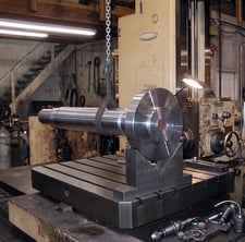 3.94" Nomura #B100SR, horizontal boring mill table type, 26" spindle travel, 3-Axis digital read out, 1982