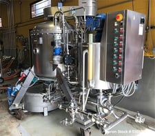 53" x 88" Kieselguhr #NF-10, Horizontal Disc Beer Filter, 107.64 sq.ft. Filter, 630L bell capacity, 16.5-27.5