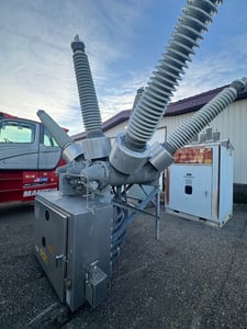 3000 Amps, HVB, service factor 6 SF6, Gas Insulated Circuit Breaker HS145 B, 145 KV