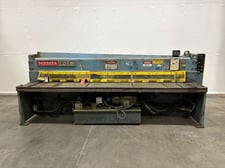 1/4" x 10' Niagara #IF-10-1/4, shear, 36" back gauge, 15 HP