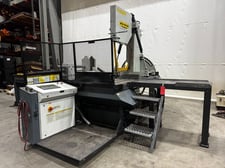 25" x 30.5" Hyd-Mech #V-25APC, automatic vertical tilt frame saw, 10 HP