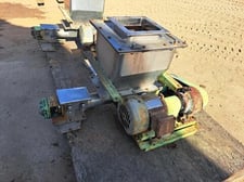 Mitering screw feeder, Stainless steel, 3" dia. x 24" long, 1 HP