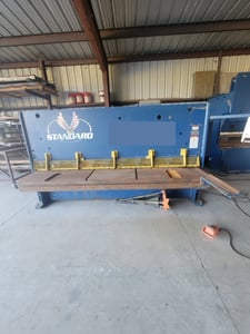 .25" x 10' Standard Industrial #AB250-10, Hydraulic Shear, 26" Backgauge travel, 4-edge alloy tool steel