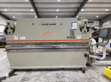 175 Ton, Accurpress #717512, Hydraulic Press Brake, 12' overall, 125" between housing, 8" stroke, 10" throat