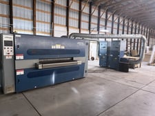 Lissmac #SBM-XL1500-G2S2, deburring machines, 60" x 4.72" working capacity, dust collector, 2016