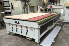 Techno #60120-HDS, CNC Router, 5' x 10' table, 60" X, 120" Y, 7-1/2" Z, 71" between housing, 12 HP, 12-24k RPM