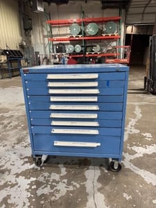 9 Drawer Lyon Rolling Cabinet, 44-1/2" x 28-1/4" x 51-3/4" (9 available)