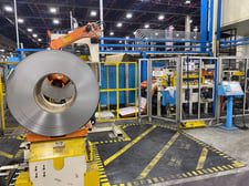 12000 lb. Colt Feed Line w/ Double end Uncoiler, 30" x .062", Shear & Mag Feed Conveyor HSAA, 2023