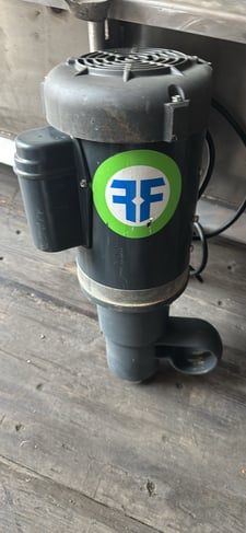 .5 HP Fusion #PD-5C-1, Direct-drive portable agitator w/stainless steel shaft and dual propellers.