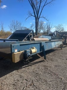 60" wide x 20' long, Rubber belt conveyor, 3 HP