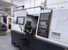 Mazak #QTN-200MS, CNC lathe, 8" chuck, 2.5" bar, A2-6, 12 turret, 35 HP, 5000 RPM, tool presetter, sub