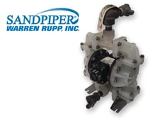 3/4" Warren Rump Sandpiper #SO7B1PIPPNS000, diaphram pump, 2007, rebuilt 2019