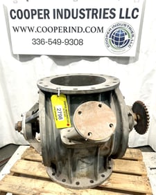 16" Buhler Miag, rotary airlock, Stainless, adjustable tips, serial #D85-H001