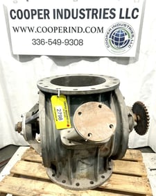 16" Buhler Miag, rotary airlock, Stainless, adjustable tips, serial #D85-H001