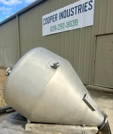67 cu.ft. Stainless dry solids hopper, food grade