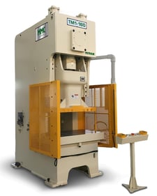 176 Ton, Stock Minster MMC Titan #TM1-160, single point gap press, 7.87" stroke, 15.35"throat, 17.72"Shut