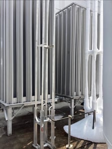 Thermax #OH375175RK, Ambient Natural Convection Vaporizer, 200000 SCFH, 600 psi, 4" fin spacing, 12" tube