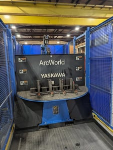 Yaskawa #ArcWorld 1000, Robotic Welding Cell, AR1440 Robot, 6-axis, 26.5 lb. payload, 56.7" horizontal reach