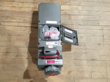 100 Amp. Pass & Seymour Legrand #PS5100FMIR7-W, Fusible Mechanical Interlock Receptacle, 4P, 5W, 20-50 HP