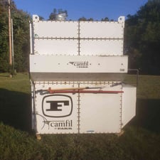 3000 cfm Camfil Farr #GS48, Dust Collector, 29" static pressure, 8 filters